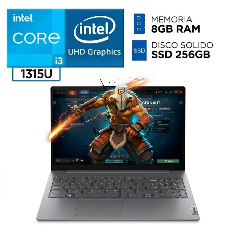 Laptop Intel Core i3 1315U RAM 8GB DDR5 SSD 256GB V15 G5 13° Gen 15.6 Pulgadas FULL HD