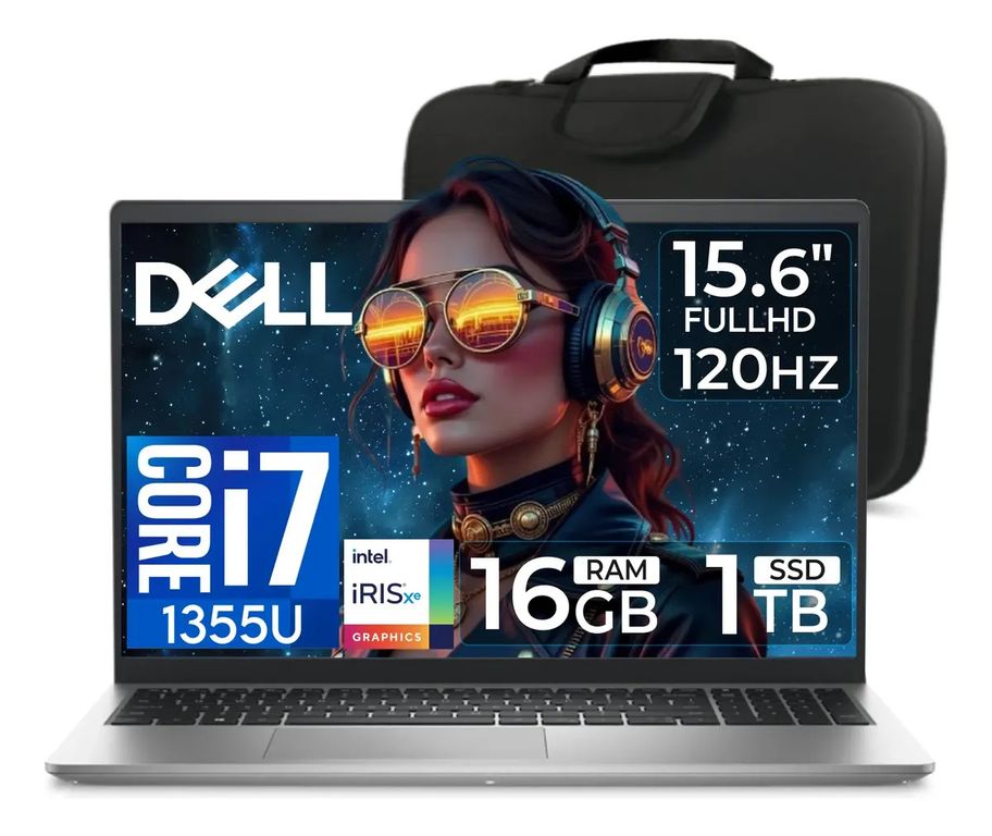 Laptop Dc15250 intel xe graphics Core i7-1355u 16gb Ram 1tb Ssd 15.6 fhd
