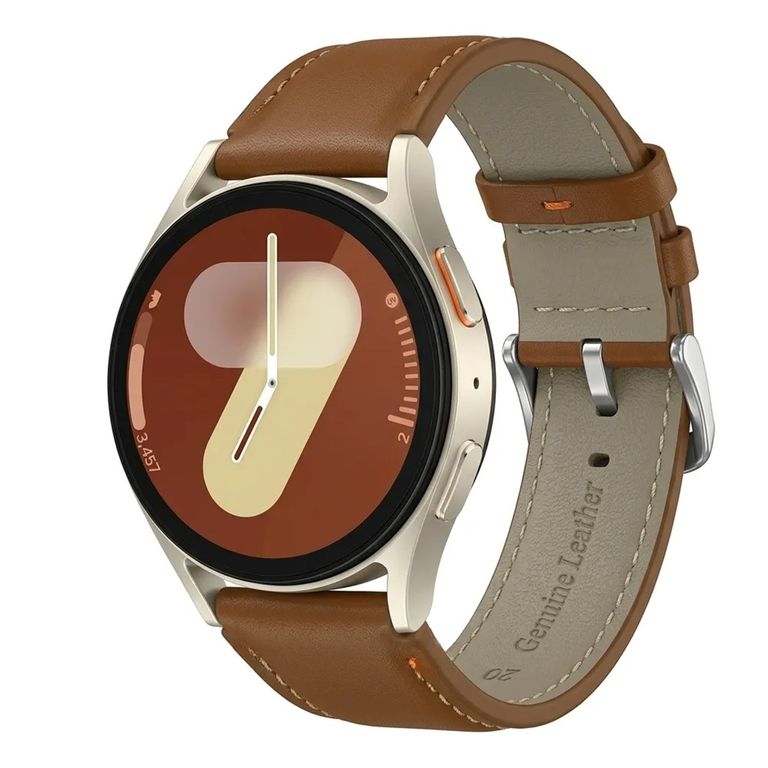 CORREA DE CUERO PARA SAMSUNG GALAXY WATCH 7-6-5-4 COLOR MARRON