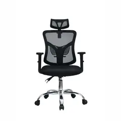 OFIDEAS - Silla Ergonómica Fone Ultra Presidente Cromado Negro