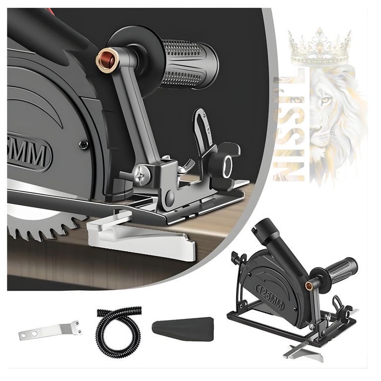 ADAPTADOR PARA AMOLADORA SIERRA CIRCULAR GUIA CORTE 45 GRADOS FACIL DE USAR