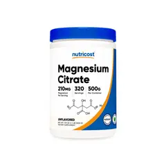 NUTRICOST - MAGNESIUM CITRATE CITRATO DE MAGNESIO POWDER 500 GR