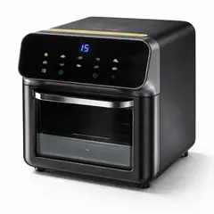 GENERICO - Freidora De Aire 10L Digital Con Ventana Y Luz LCD Touch 1350W