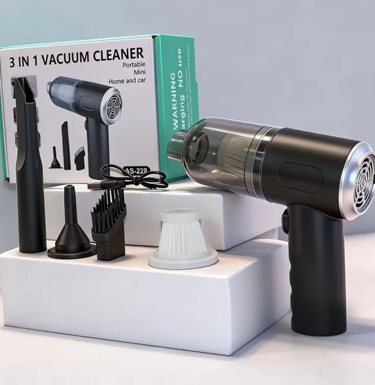 ASPIRADORA DE MANO 3 EN 1 COLOR NEGRO