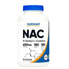 Nutricost - NAC N-Acetil L-Cisteína 180 cápsulas 600 mg