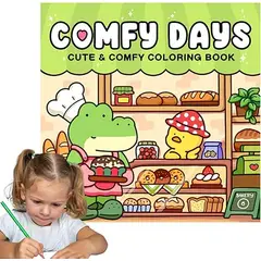 GENERICO - COMFY DAYS- COCOWYO COLORING BOOK- Libro para colorear en tendencia