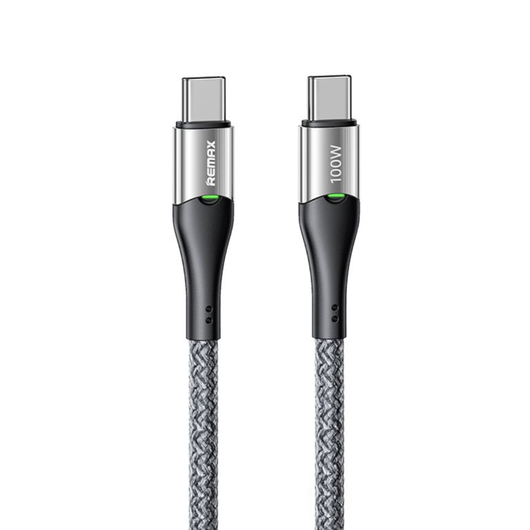 Cable Tipo C 100W Carga Rápida Reforzado Enmallado de Alta Durabilidad