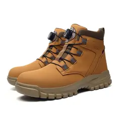 DANWEILE - Botas de Seguridad Unisex Negro