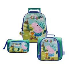 GENERICO - PACK ESCOLAR NIDO PREMIUN Y PACK DE TAPERS GEORGE PIG