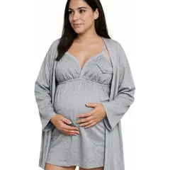 GENERICO - Pijama / Bata Maternidad de embarazo y lactancia