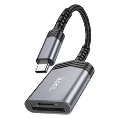 HOCO - Lector de Tarjetas USB Tipo C a SD y Micro SD UA25 OTG 480 Mbps hasta 2TB