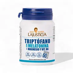 QUALITY PRODUCTS - Triptófano con Melatonina + Magnesio y Vitamina B6 de Ana Maria Lajusticia Frasco de 60 cápsulas.