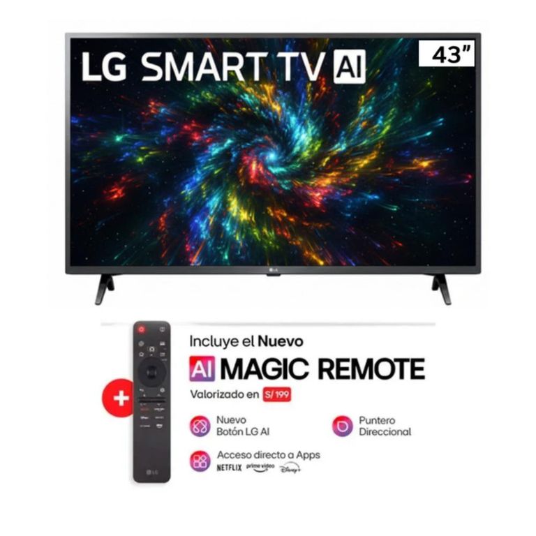 Televisor 43" LED FHD THINQ AI SMART 43LR6000PSA + Magic 2025