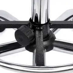 GENERICO - Taburete de Acero Inoxidable con Asiento Giratorio Rodable