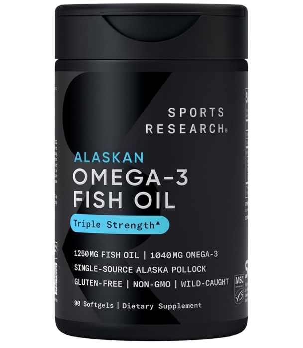 Sports Research Omega-3 Fish Oil Triple Strength 90 cápsulas