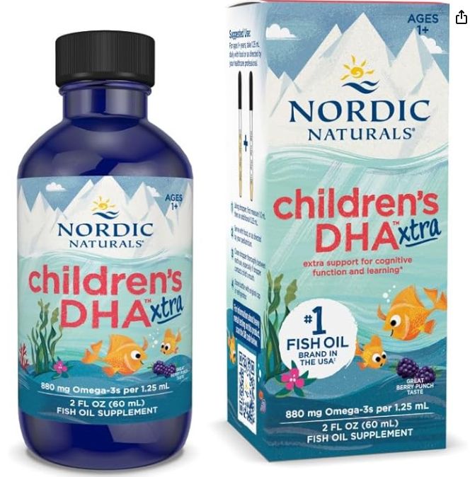 Nordic Naturals DHA Xtra para niños - 2 onzas , 880 mg Omega-3 EPA DHA