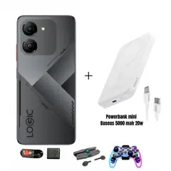 LOGIC - Kit Gamer Celular G1L 14GB RAM 128GB + PowerBank Baseus 5000mAh
