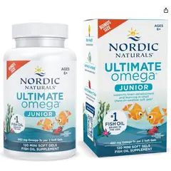 GENERICO - Nordic Naturals Ultimate Omega Junior- 120 mini capsulas, SABOR FRESA