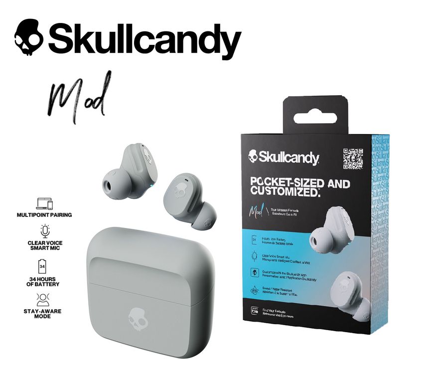 Mod Audifonos Bluetooth True Wireless Gray - No Indy Rail