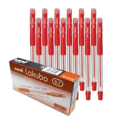 UNI BALL - UNI Lakubo SG-100 Bolígrafo Tinta Seca Rojo Caja x 12