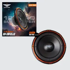 BLACK HAWK - SUBWOOFER SEMIPLANO DOBLE BOBINA 2000W BH-SW12LJD