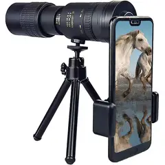 PUREPOWER - Teleobjetivo HK 10-300x40mm para teléfono celular con clip para lente de para teléfonos Inteligentes