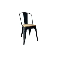 ZIYAZ - Silla de Comedor Vintage Wood Nogal Negro