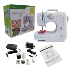 OEM - Mini Máquina de Coser Portátil - 12 Puntadas, Overlock y Luz LED