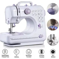 OEM - Máquina de Coser Portátil Reforzada - 12 Puntadas Integradas y Brazo Libre