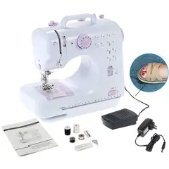 OEM - Mini Máquina de Coser Profesional con Pedal y Luz LED - Ideal para Mangas