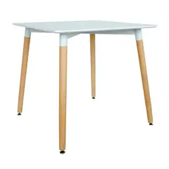 OFIDEAS - Mesa De Comedor Cuadrado Square 80 x 80 Blanco