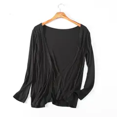 GENERICO - Cardigan Corto Casual De Algodón Modal Mujer