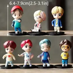 GENERICO - MUÑECO COLECCIONABLE DE TU IDOLO DE BTS DE 7 PIEZAS ( PARA FANS DE ARMY)
