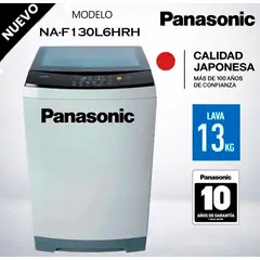 Panasonic - Lavadora Automatica NA-F130L6HRH 13Kg
