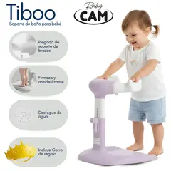 BABY CAM - Soporte de Baños para Bebés «TIBOO» Edición Limitada Lila