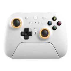 8BITDO - Controlador inalámbrico Ultimate 2 con joystick TMR para Windows y Android - Blanco