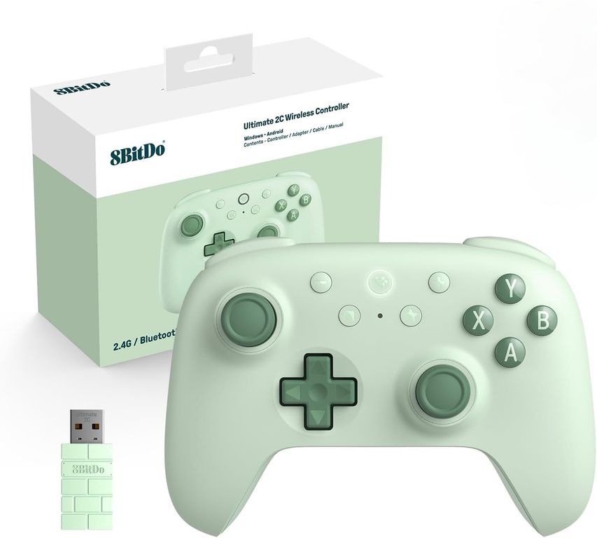 Controlador inalámbrico Ultimate 2C para PC con Windows y Android - Verde