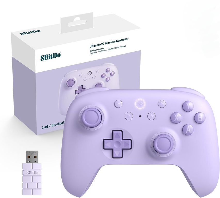 Controlador inalámbrico Ultimate 2C para PC con Windows y Android - Púrpura
