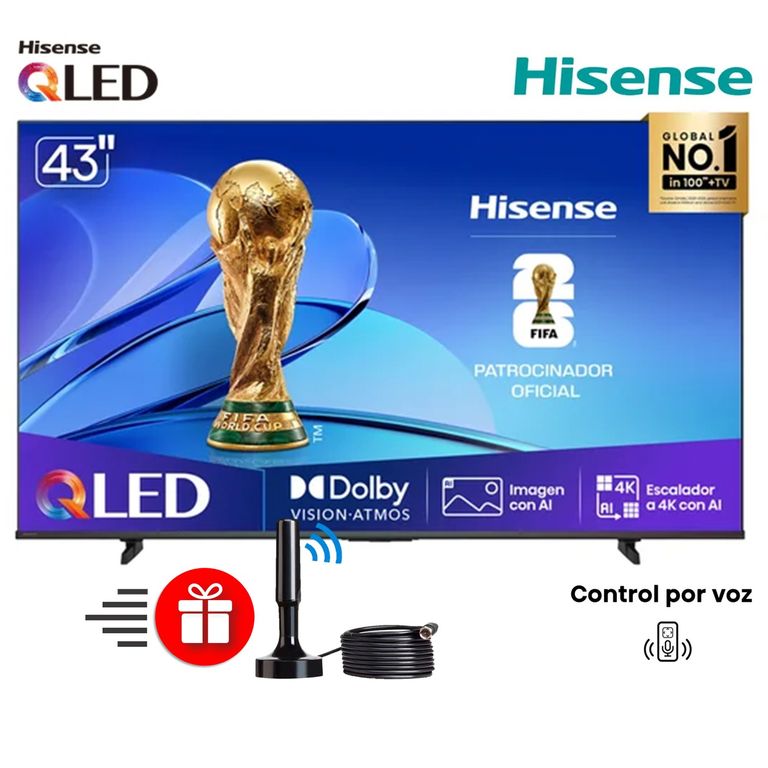 Televisor 43 QLED 4K 43Q6Qv Smart Tv + Regalo