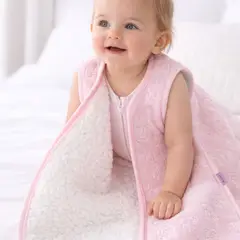 GENERICO - SACO O BOLSA DE DORMIR FORRADO DE CARNERITO PARA BEBE