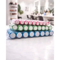 MAJIKA - Set de Tubos Flexibles T-02 para Rizos x10 Unidades Colores Surtidos Profesional