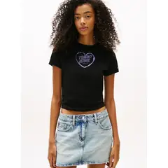 TOMMY HILFIGER - CAMISETA TJW SLIM SH HEART TEE