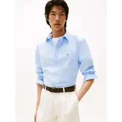 TOMMY HILFIGER - Camisa TH Flex slim de tejido dobby TH