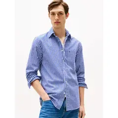 TOMMY HILFIGER - CAMISA FLEX POPLIN GINGHAM SHIRT TH