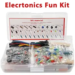 GENERICO - Kit de Componentes Electrónicos con Protoboard MB-102 Ideal para Principiantes