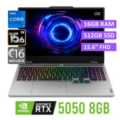 LENOVO - Laptop LOQ 15IRX10 15.6" FHD Intel Core i7 13700HX Ram 16GB SSD 512GB RTX 5050 8GB WIN 11