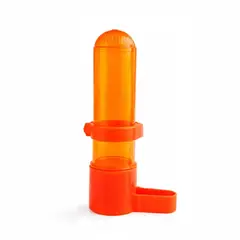 GENERICO - Bebedero Para Aves Color Naranja Hidratación Limpia Y Segura Para Tu Pajarito