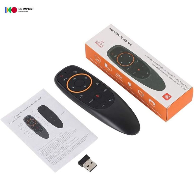 CONTROL REMOTO 4 EN 1 CON VOZ, MOUSE AÉREO + TECLADO + IR, COMPATIBLE SMART TV,TV BOX, PC