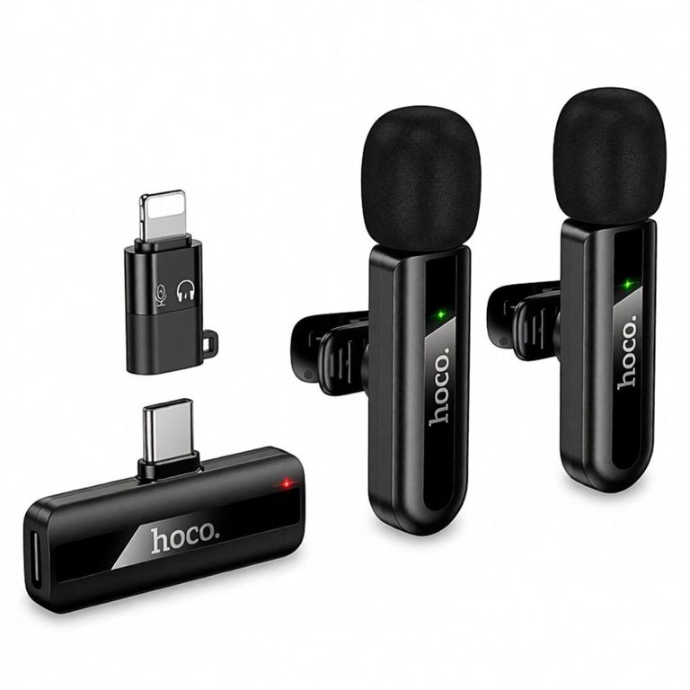 Micrófono Solapero Inalámbrico Doble L20A USB-C y Lightning con Reducción de Ruido