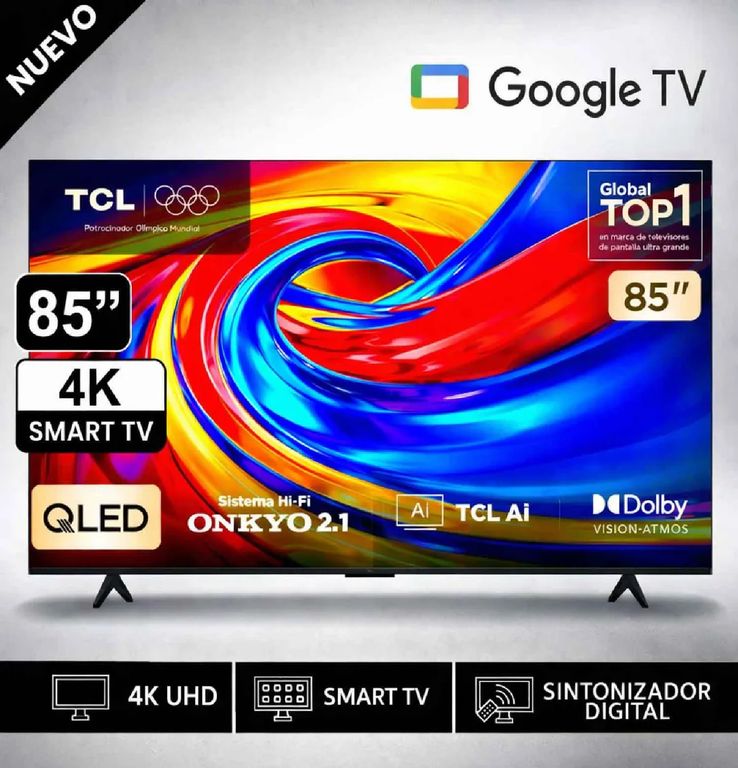 Televisor 85P7L Google TV 85'' PREMIUM QLED 4K UHD 2026